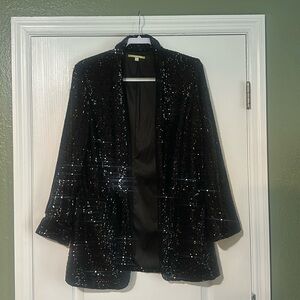 Black sequin blazer